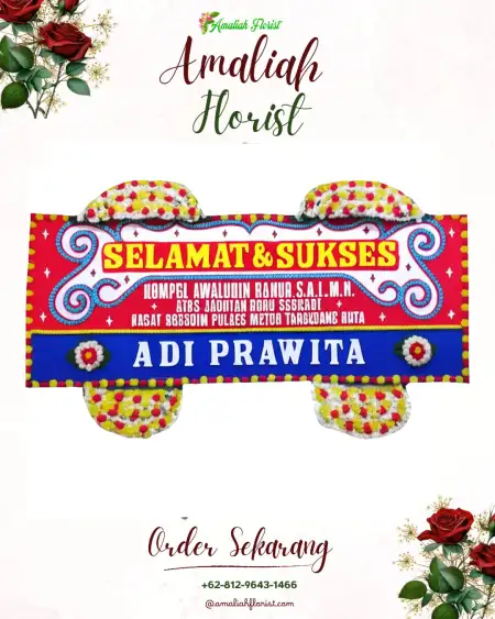 Papan Bunga Ucapan Selamat Sirau